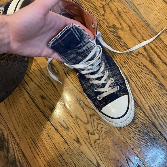 Converse All Star Chuck Taylor Plaid High Top Mens 10 Wmn 12 Rare - Picture 7 of 12